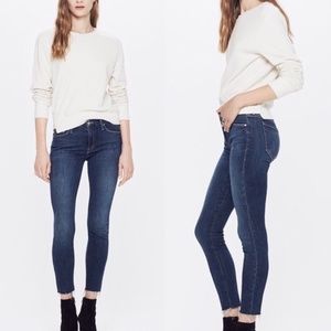 MOTHER Looker Ankle Fray Jeans in GIRL CRUSH